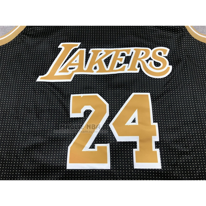 Maglia
 Kobe Bryant NO 24 Los Angeles Lakers Select Series Or
 Nero
